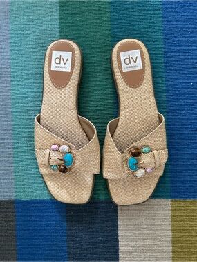 Dolce Vita gemstone slip on sandals
